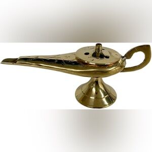 Brass Genie Incense Decor